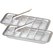 Vintage Kitchen Aluminum Metal Ice Cube Trays, Set of 2 – Each